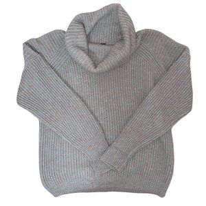Free People Oversized Knitted Turtleneck Sweater